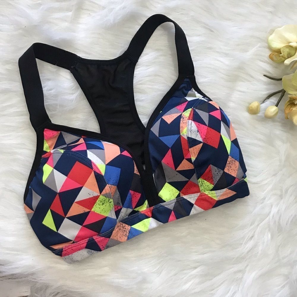 Maurice’s All in Motion Sports Bra XS multicolored Strappy back